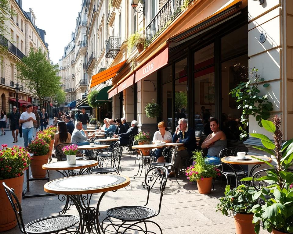 Atmosphäre der Cafés