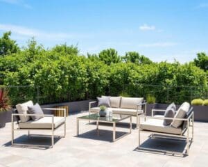 Outdoor-Möbel-Sets aus Aluminium für wetterfeste Terrassen