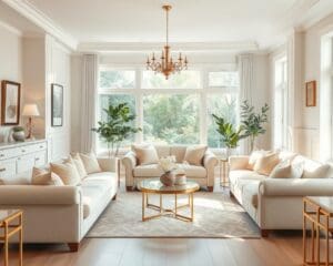 Polstermöbel in hellen Farben für ein einladendes Ambiente