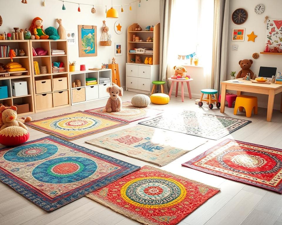 Teppich Dekoration für kreative Kinderzimmer