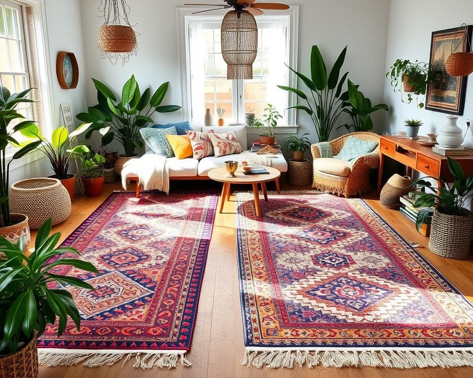 Teppiche im Boho-Look für ein lebendiges Ambiente