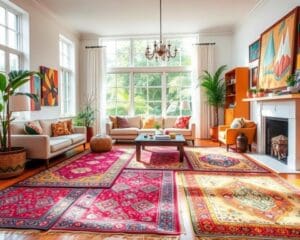 Teppiche im Ethno-Stil für farbenfrohe Wohnzimmer