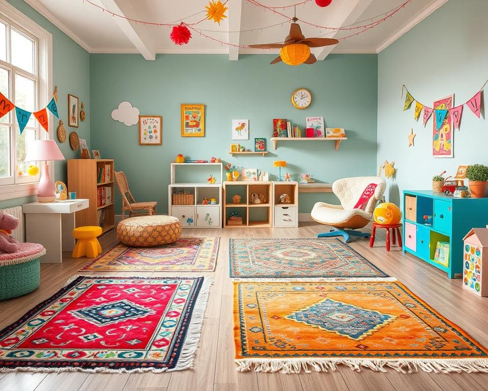 Teppiche im Ethno-Stil für kreative Kinderzimmer