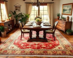 Teppiche im Vintage-Look für einladende Esszimmer