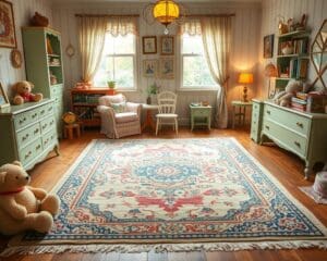 Teppiche im Vintage-Look für nostalgische Kinderzimmer