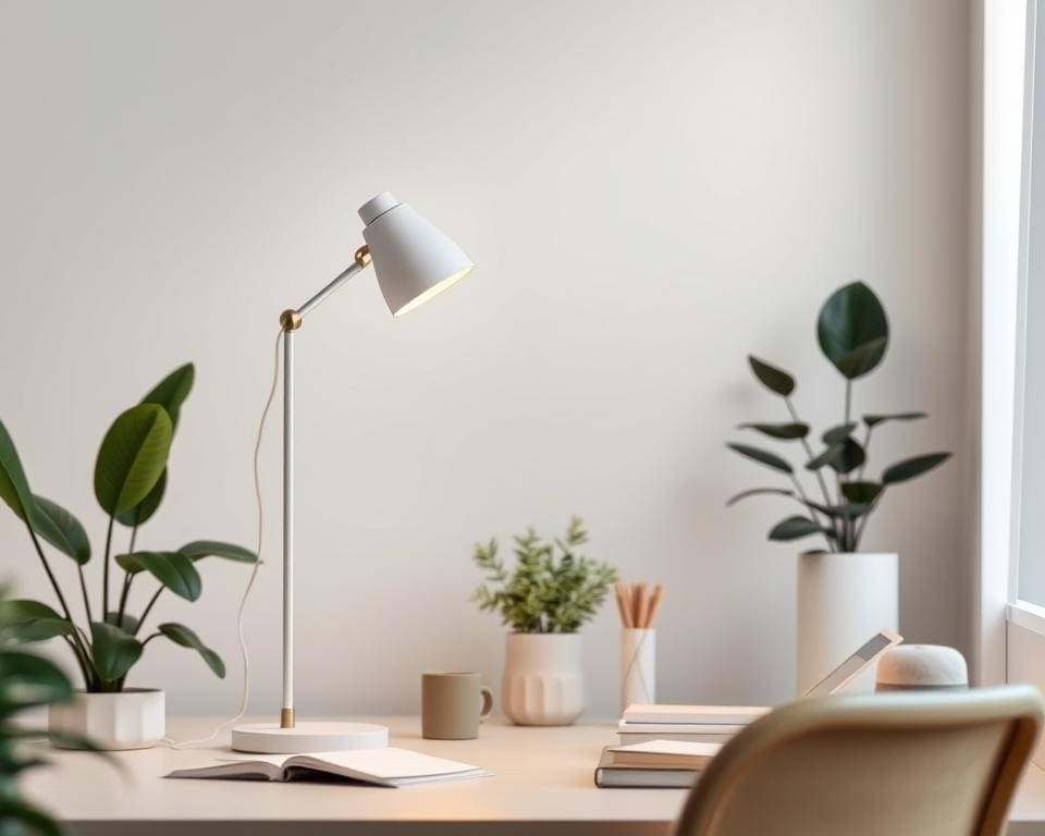 Minimalistische Tischlampen für Homeoffice