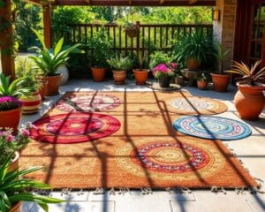 Outdoor-Teppiche aus recyceltem Material
