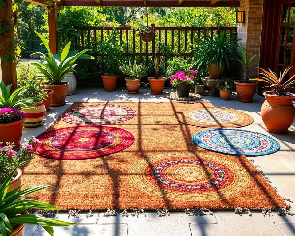Outdoor-Teppiche aus recyceltem Material