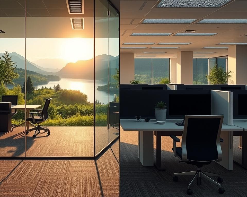 Vergleich der Arbeitsumgebungen