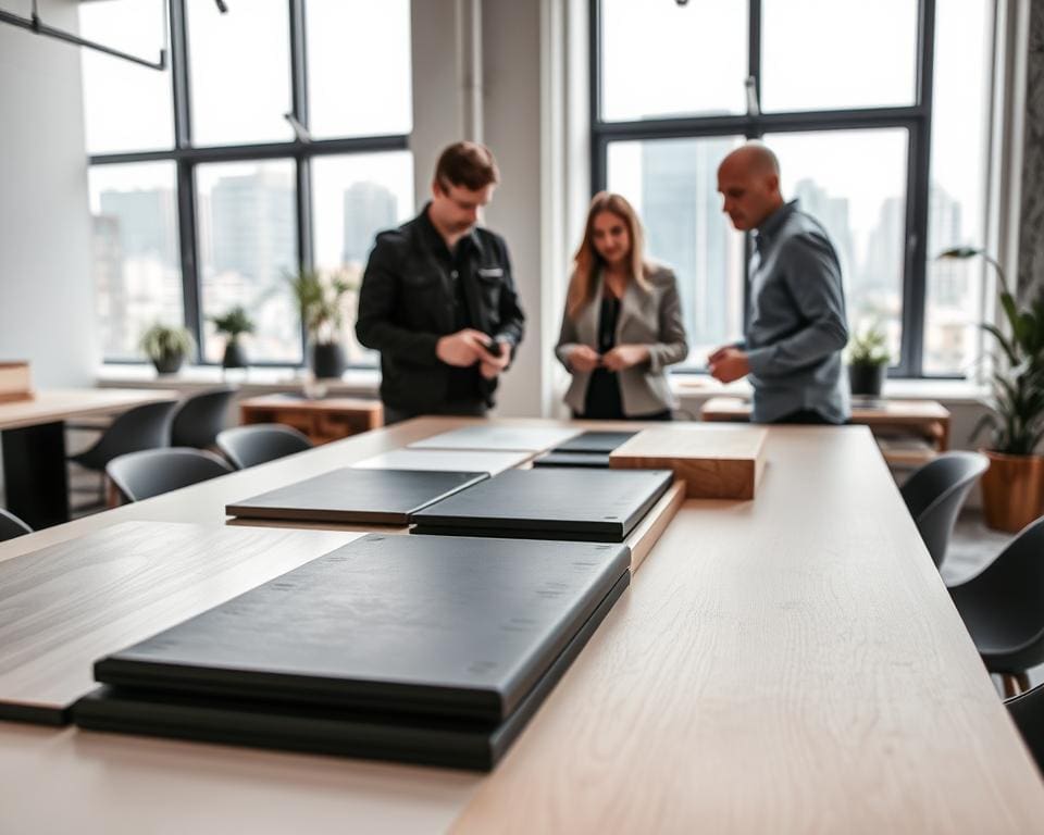 Anwendung von Materialien im Industriedesign