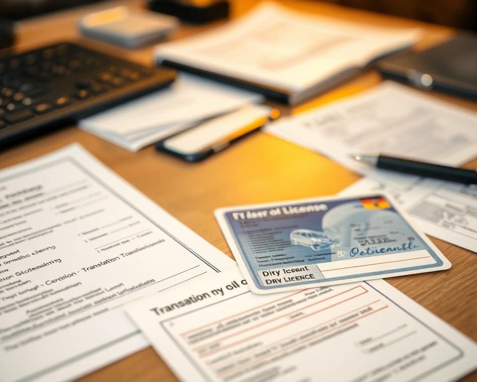 Dokumente für Führerscheinübersetzung