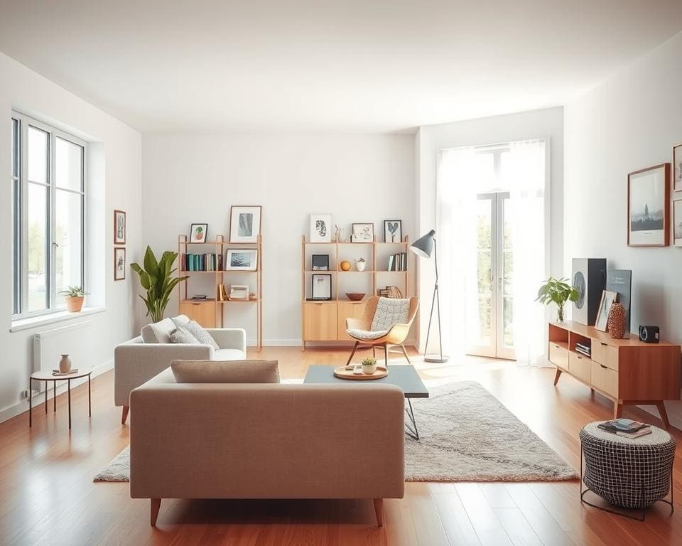 Innenraumgestaltung mit Möbel und Accessoires