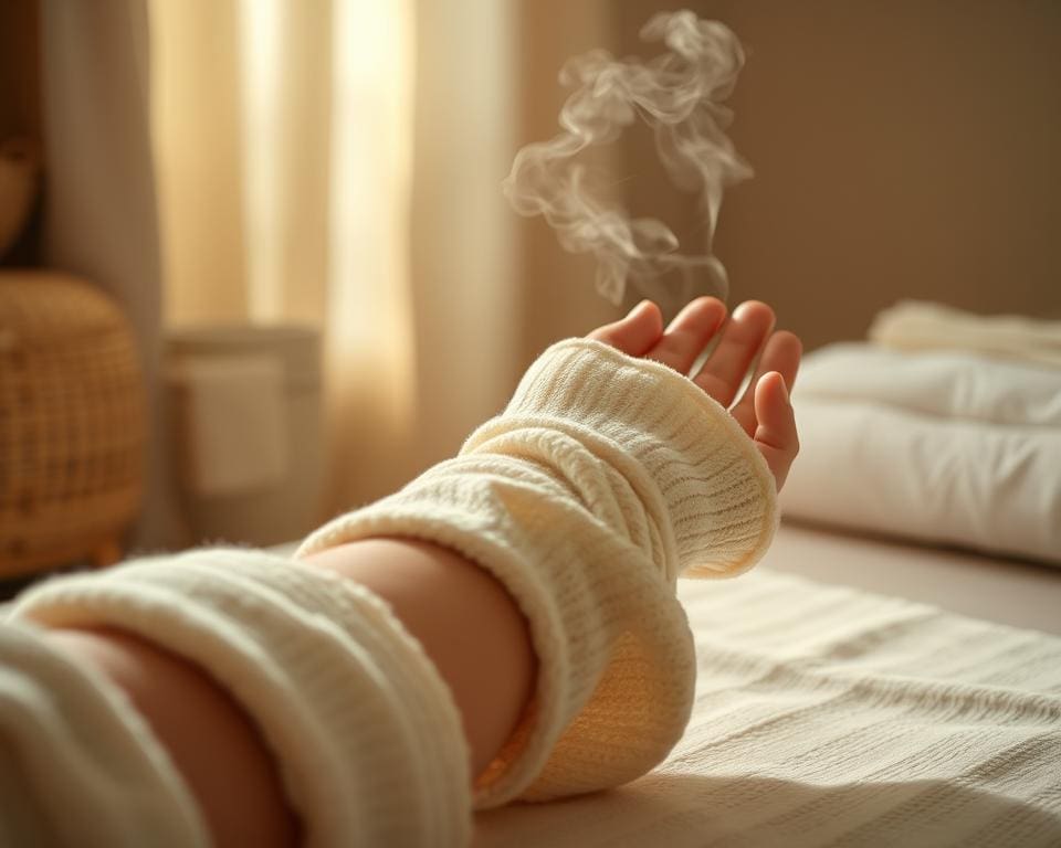 Was bringt ein warmer Wickel bei Muskelverspannung?
