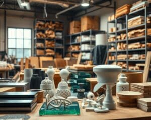 Was sind typische Materialien für Industrial Design?