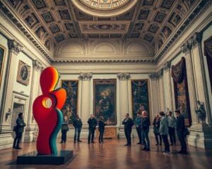 Wie bringst du moderne Kunst in historische Räume?