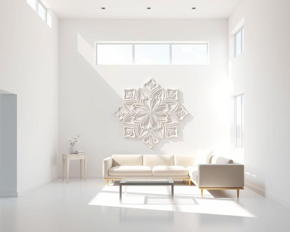 Wie wirkt Stuck in einem minimalistischen Interieur?