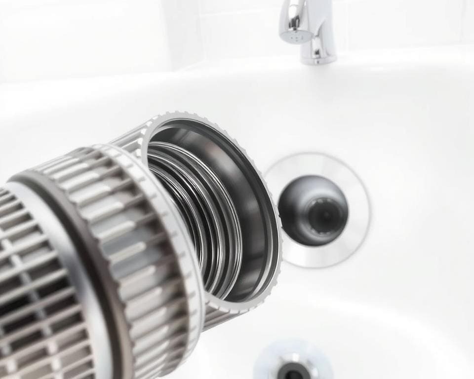 Einsatz Abflussspirale