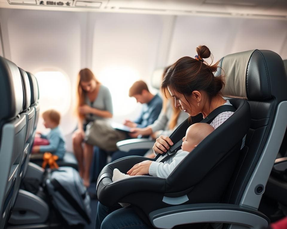 Sicherheit für Babys im Flugzeug