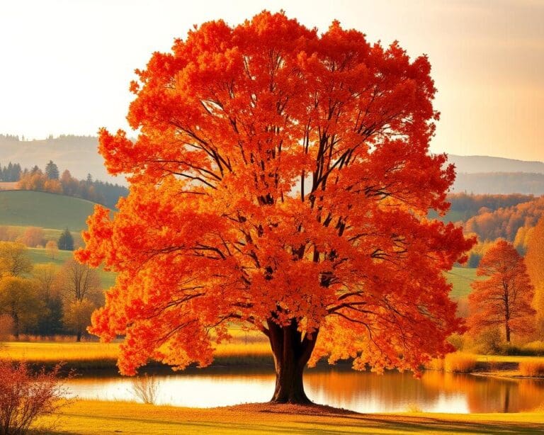 Warum färbt sich der Amberbaum so schön?