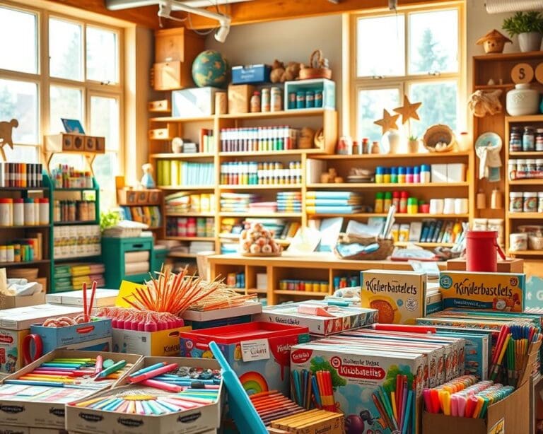 Was bietet ein Bastelgeschäft für Kinder?