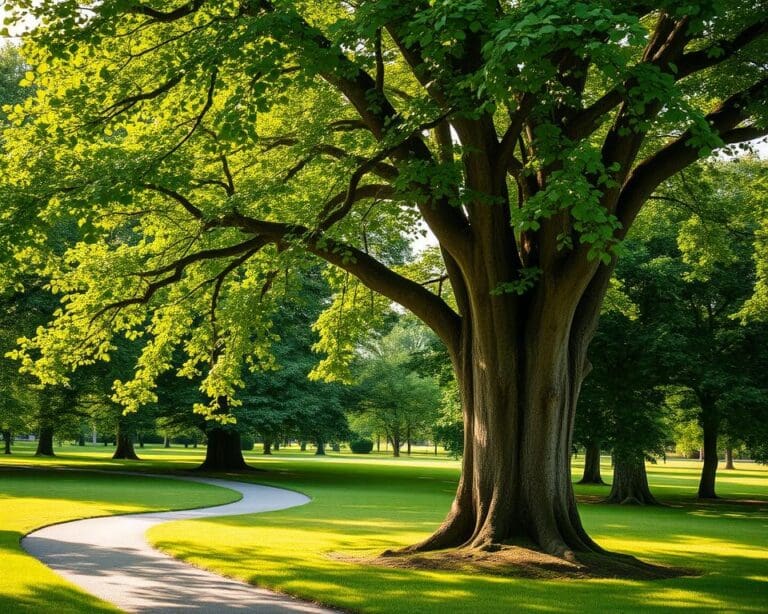 Wie erkenne ich eine Sommerlinde im Park?