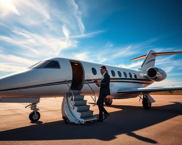 Wie funktioniert das Einchecken mit Privatjet?