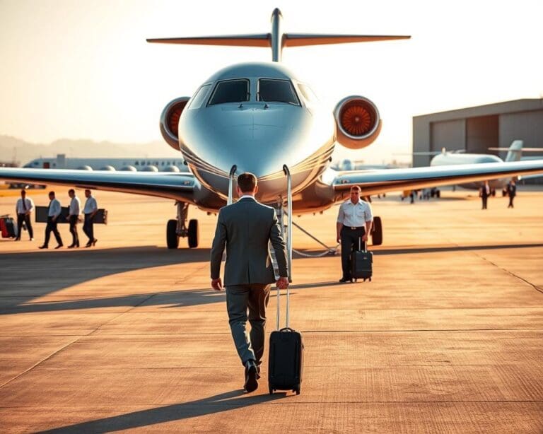 Wie funktioniert das Einchecken mit Privatjet?