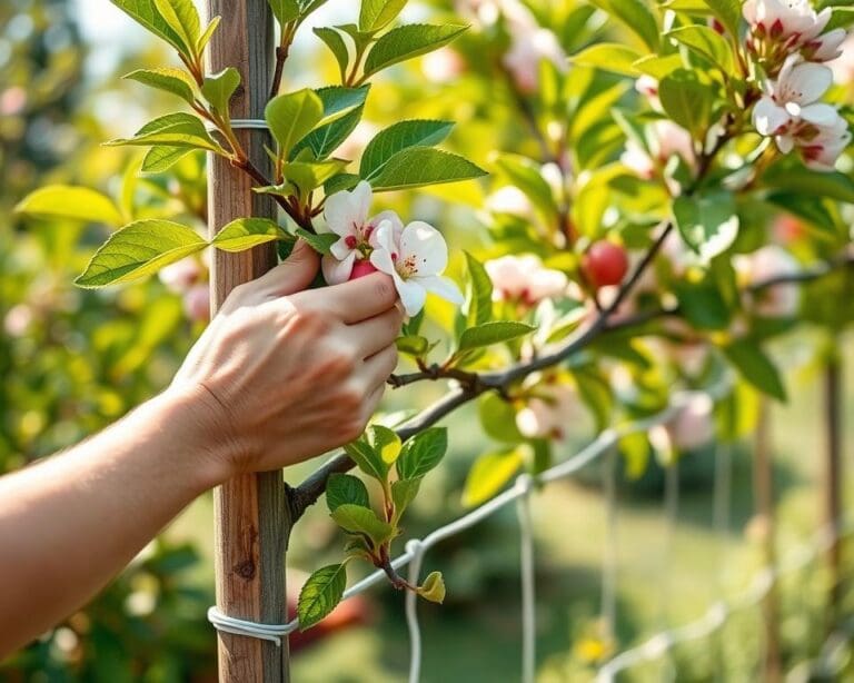 Wie pflege ich einen Apfel-Spalierbaum richtig?