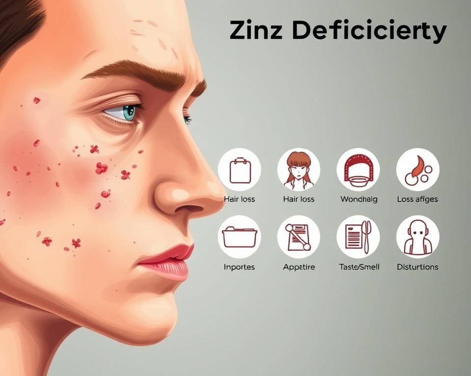 Symptome von Zinkmangel