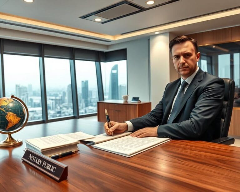 Was macht ein Notar bei internationalen Verträgen?