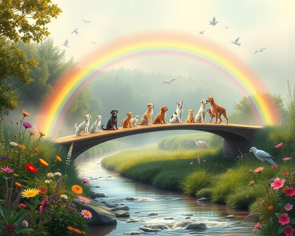 Hunde Regenbogenbrücke