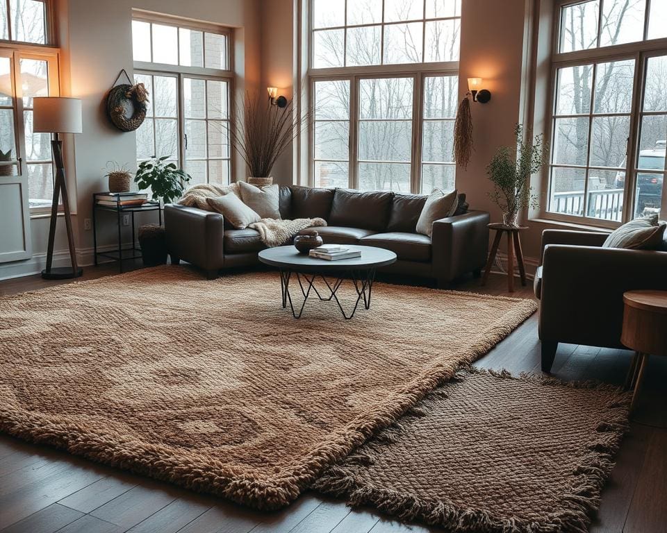 Wohnzimmer gemütlich gestalten mit stilvollen Teppichen