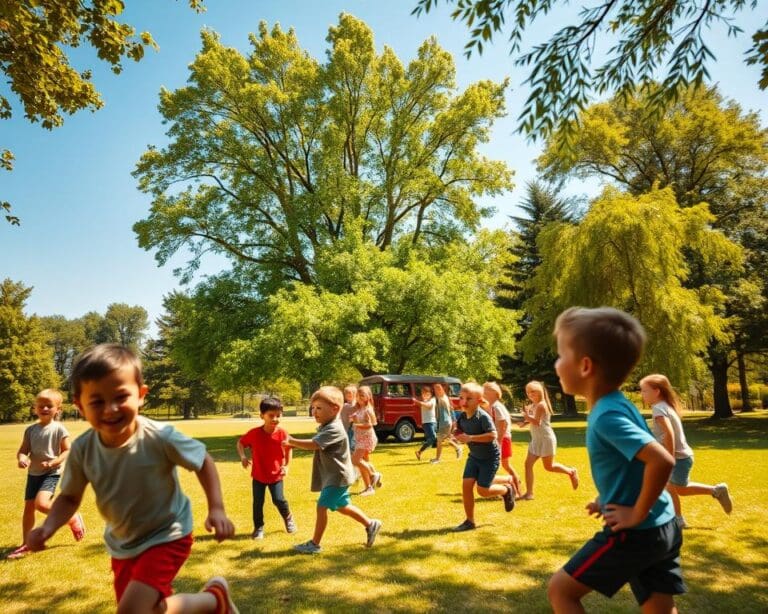 Welche Spiele machen Kindern draußen Spaß?