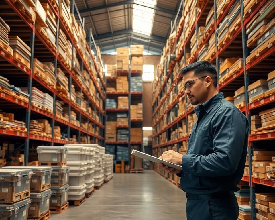 Wie organisiere ich Materiallager und Nachbestellungen?