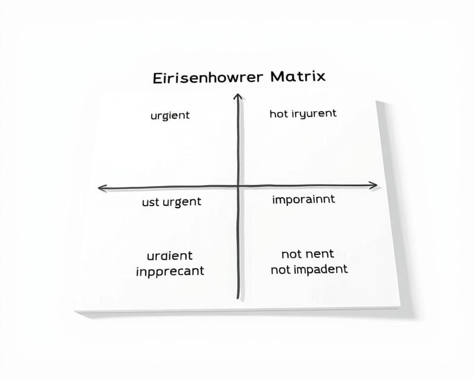 Wie setze ich Prioritäten mit der Eisenhower-Matrix?