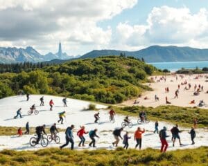 Sportliche Freizeitaktivitaeten fuer jede Jahreszeit