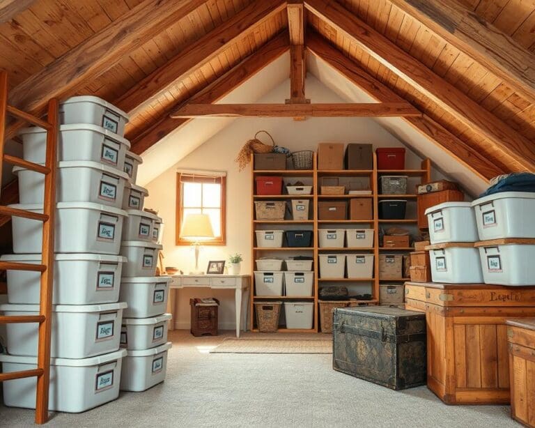 Was bringt ein Ordnungssystem für den Dachboden?