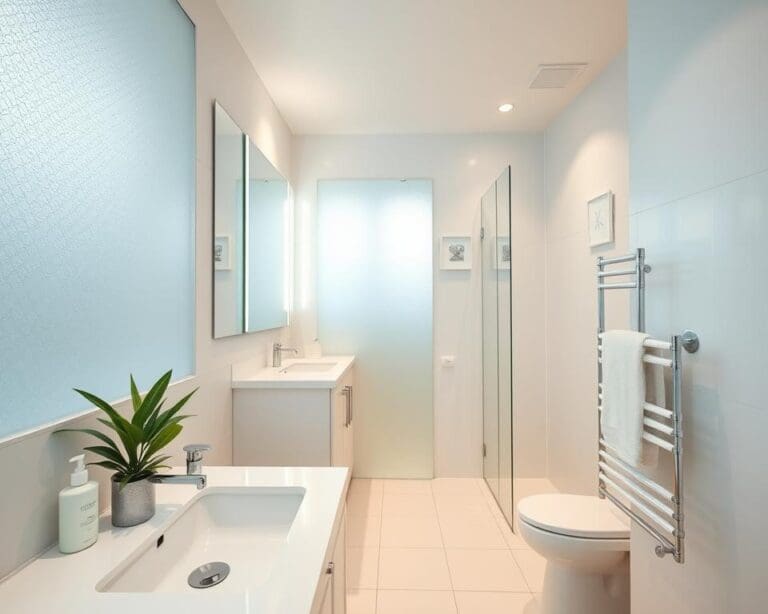 Was macht kleine Bäder sofort heller und ordentlicher?