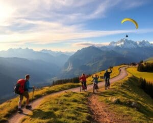 Wie erlebst du eine aktive Ferienwoche in den Alpen?