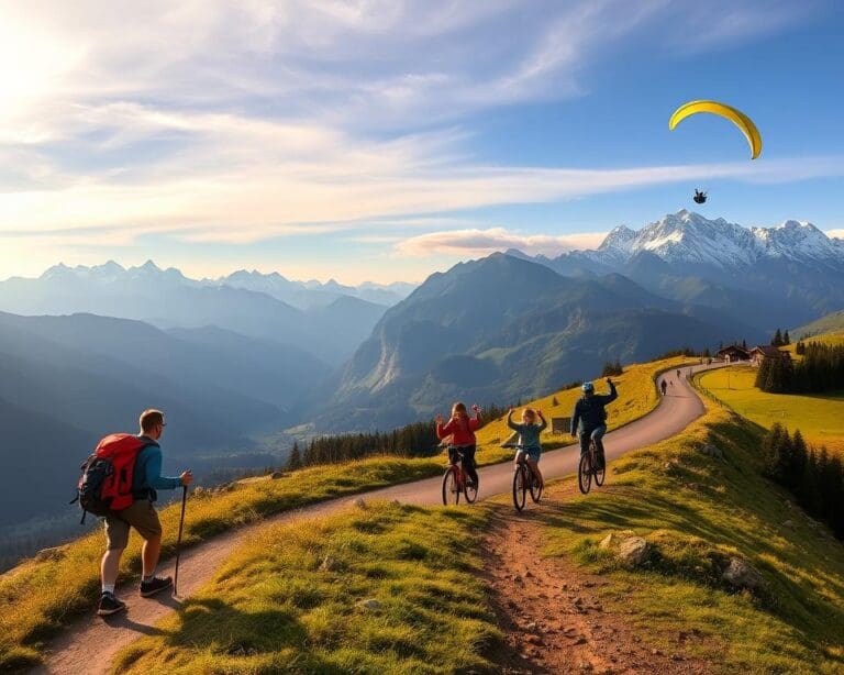 Wie erlebst du eine aktive Ferienwoche in den Alpen?