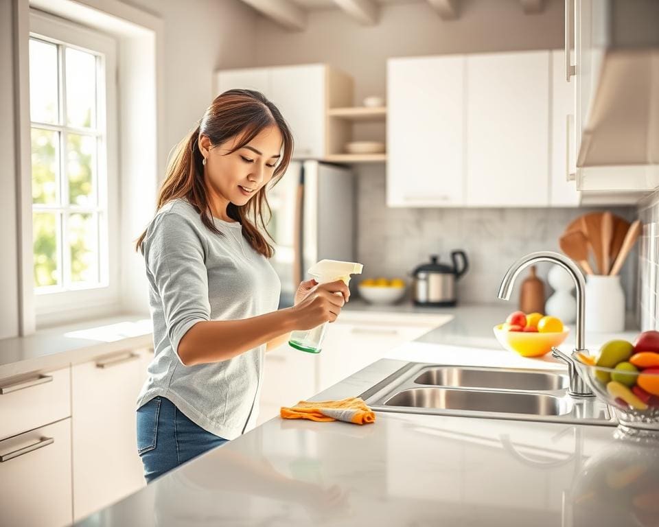 Wie reinigst du deine Küche schnell und gründlich?