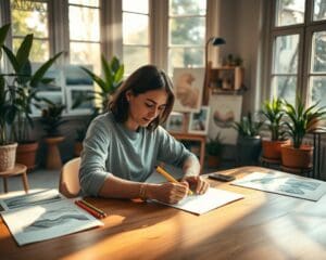 Wie fördert kreatives Zeichnen mentale Entspannung?