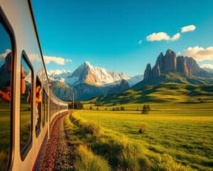 Wie fühlt sich eine Zugreise durch die Alpen an?