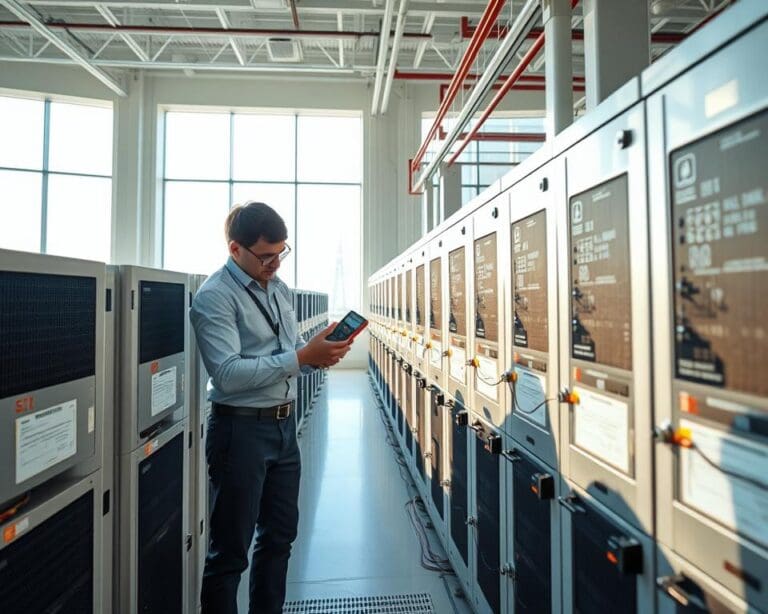 Wie arbeiten Techniker für Batteriespeichersysteme?