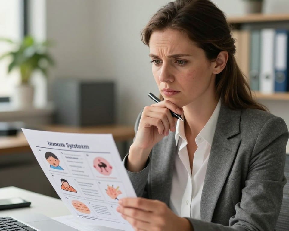 Was sind Symptome eines geschwächten Immunsystems?