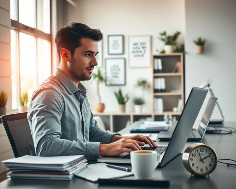 fokussiert produktiv Alltag