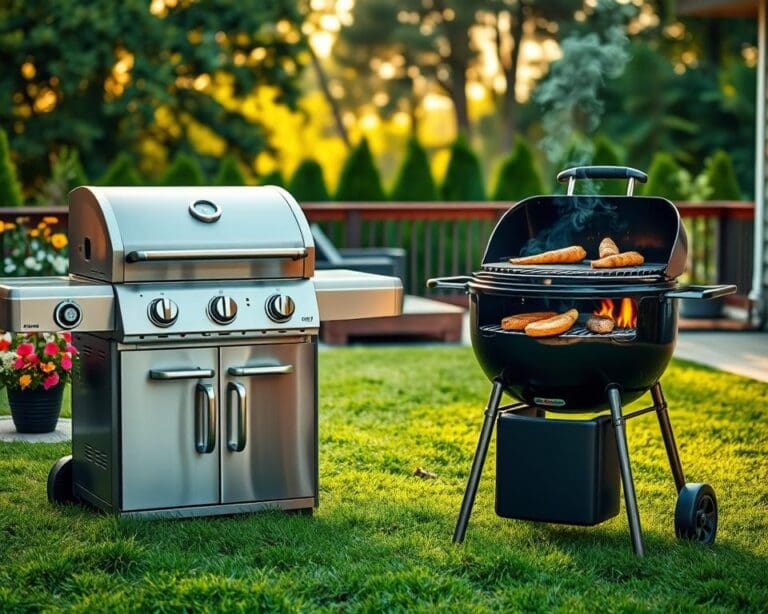 Gasgrill oder Holzkohlegrill