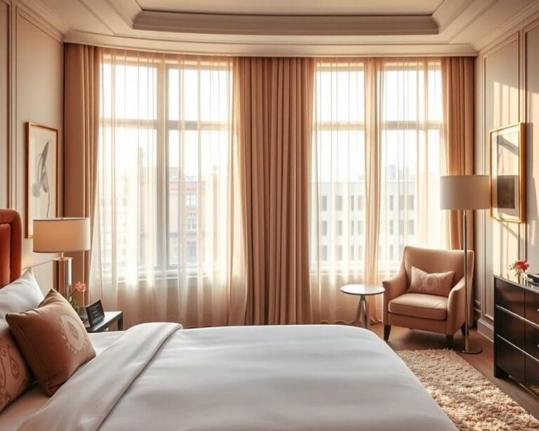 Schlafzimmer im Boutique-Hotel-Stil